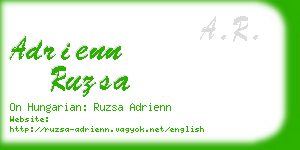 adrienn ruzsa business card